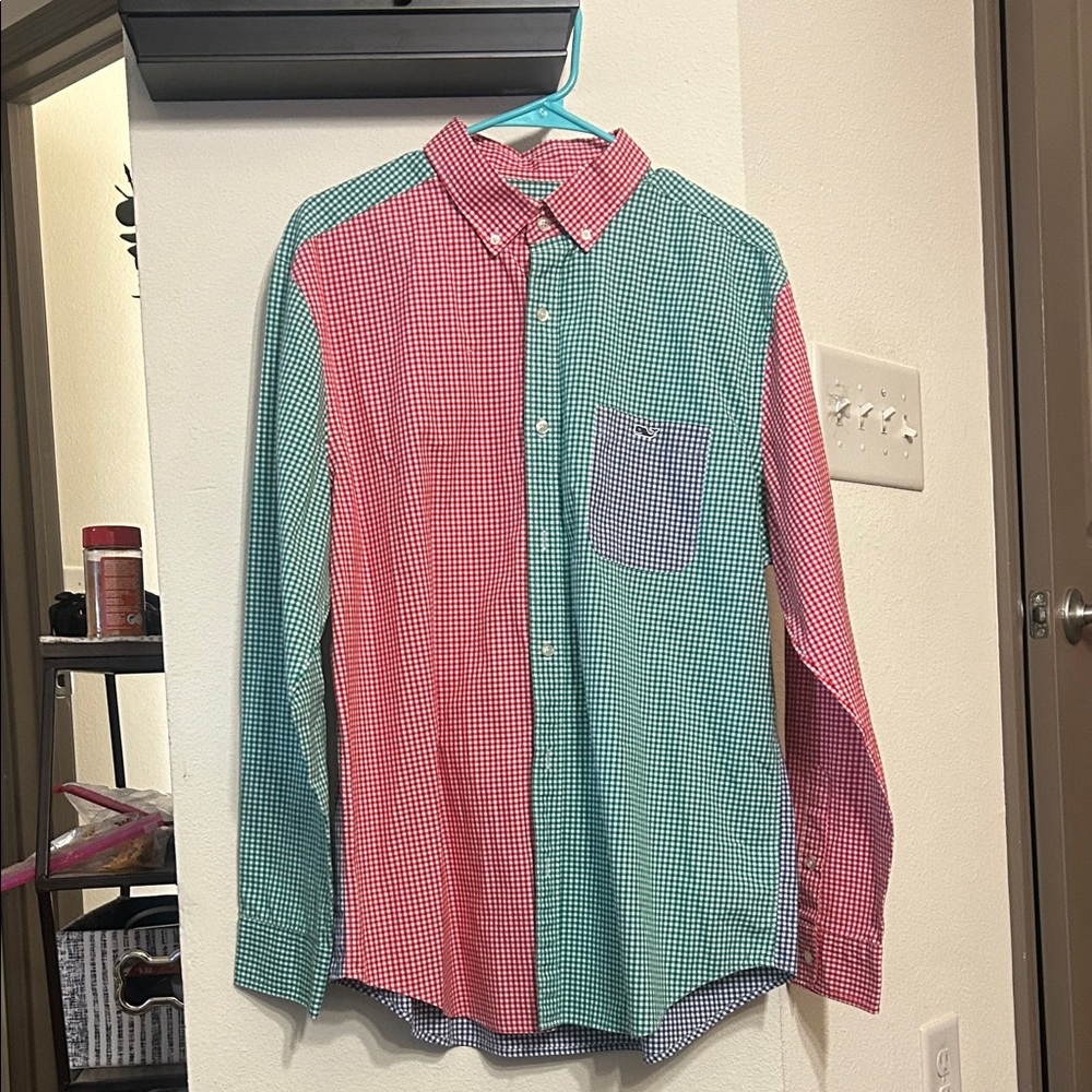 Vineyard Vines Carleton Gingham Party Stretch Classic Fit Tucker
